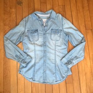 Denim button up